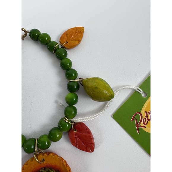 New Vtg DEPT 56 Retrolite Treasures Bracelet Farm Market Charms Department 56 - Picture 4 of 11